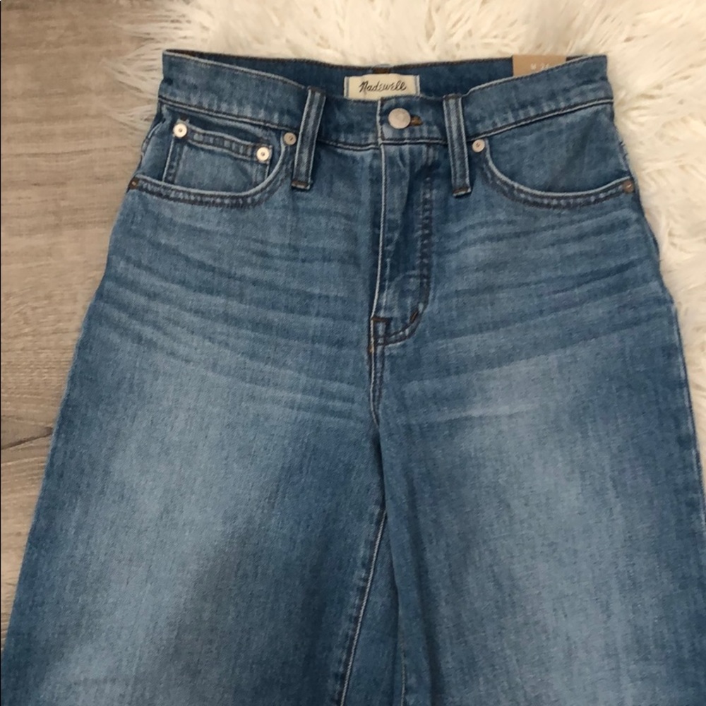 NWT Madewell wide leg crop jeans - Picture 3 of 11